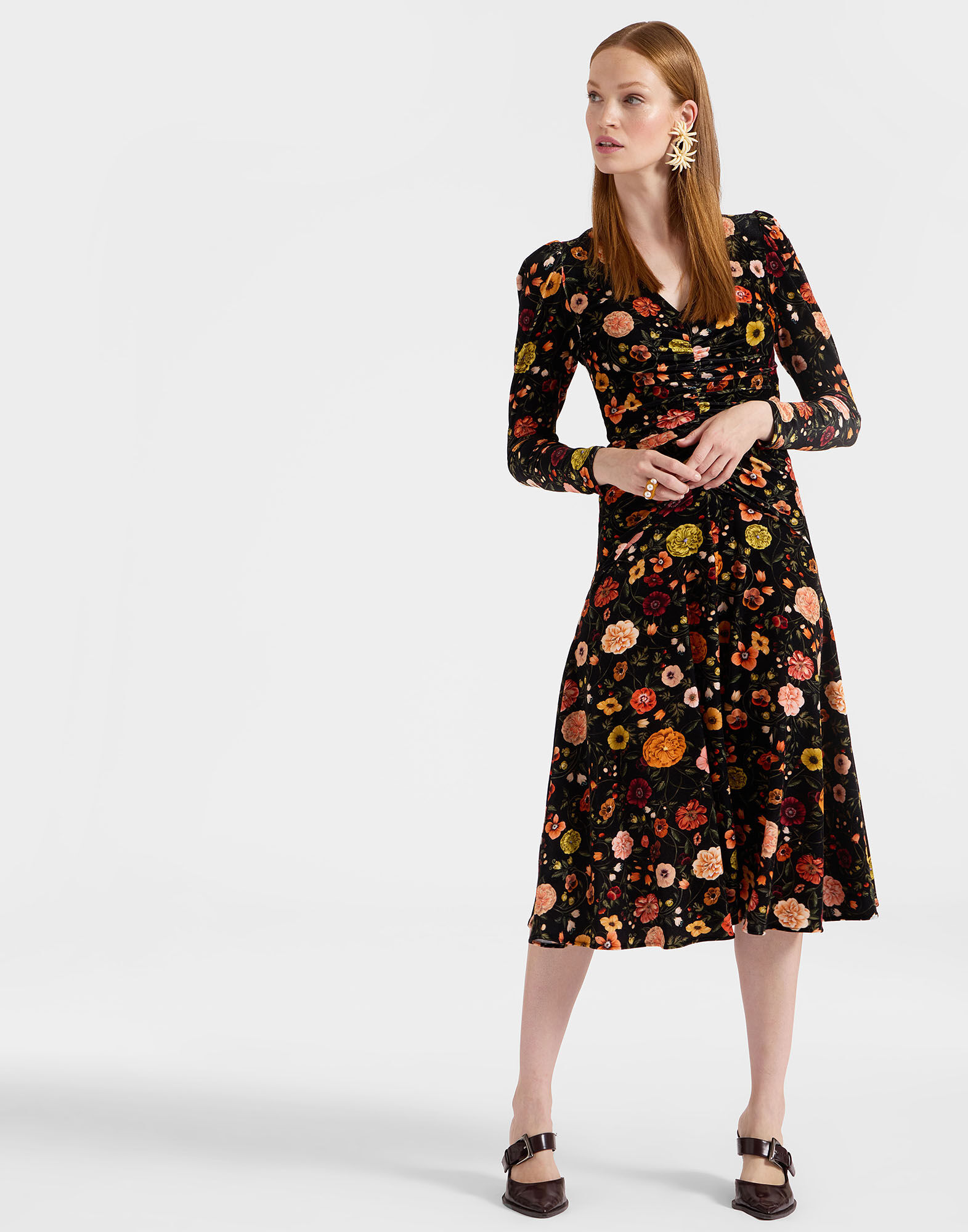 Vaudeville Dress La DoubleJ: Botticelli Black DRE0772VEL006