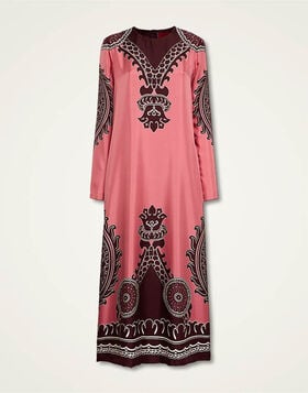 Long Sleeve Swing Dress La DoubleJ: Oltrarno Placée Pink Long Sleeve Swing Dress La DoubleJ: Oltrarno Placée Pink DRE0231SIL006