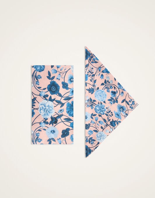 Large Napkins Set of 2 La DoubleJ: Botticelli Antique Pink NAP0017LIN015