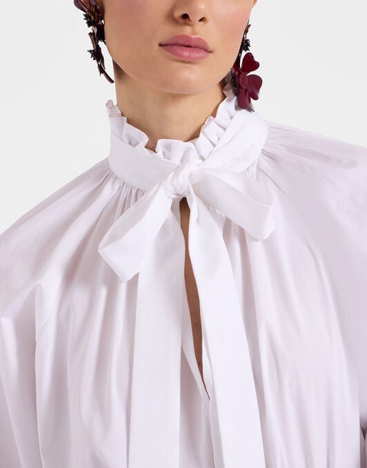 Cerere Blouse La DoubleJ: Solid White Cerere Blouse La DoubleJ: Solid White SHI0120COT064