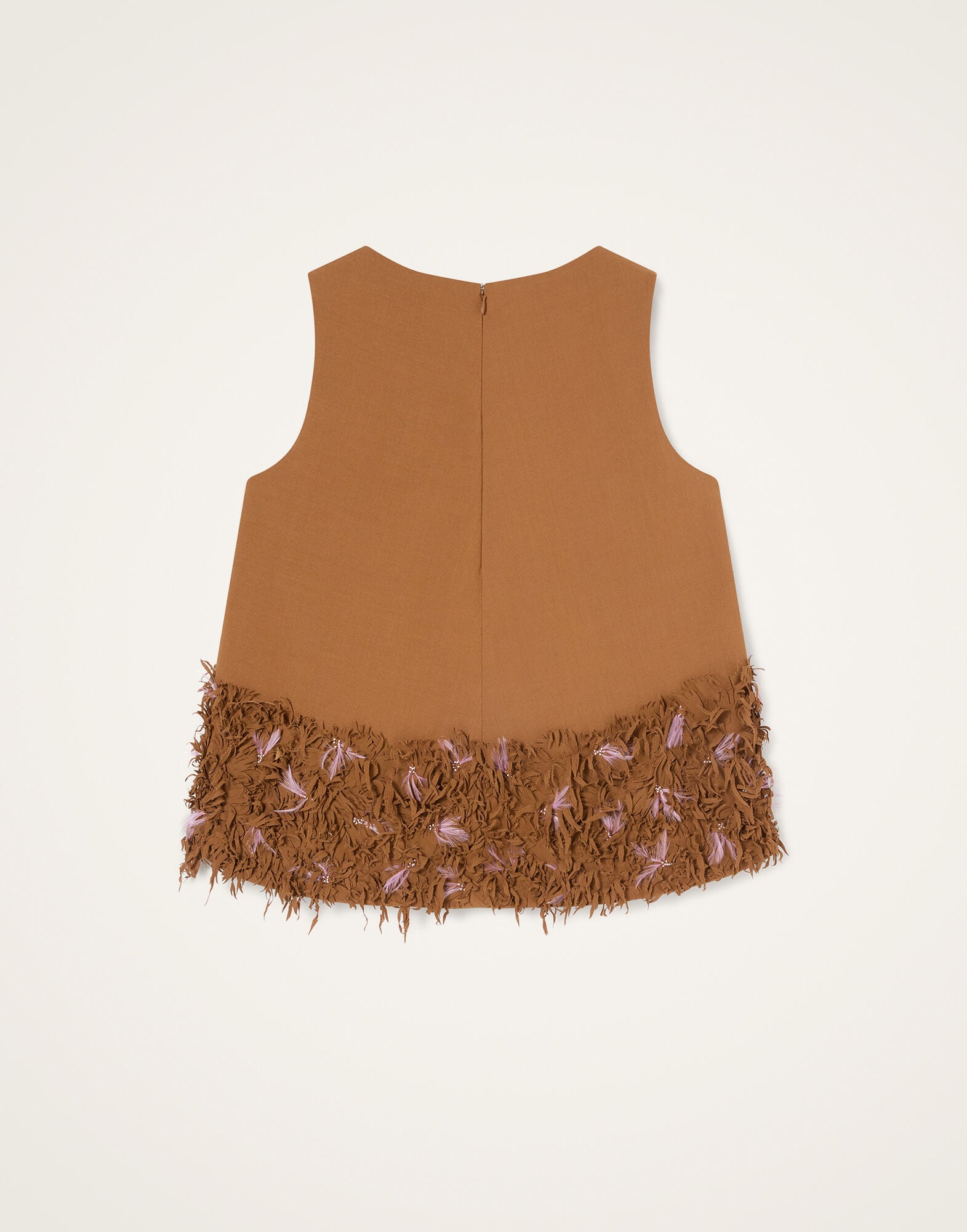 V-Neck La Scala Top La DoubleJ: Solid Tobacco V-Neck La Scala Top La DoubleJ: Solid Tobacco TOP0226VIS035