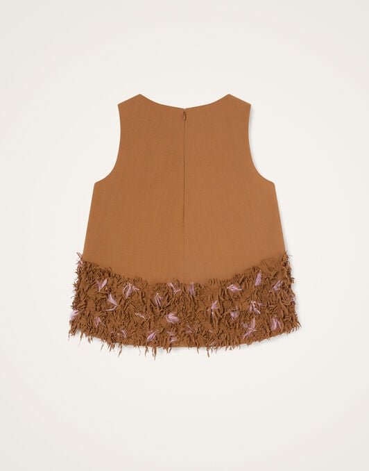 V-Neck La Scala Top La DoubleJ: Solid Tobacco V-Neck La Scala Top La DoubleJ: Solid Tobacco TOP0226VIS035