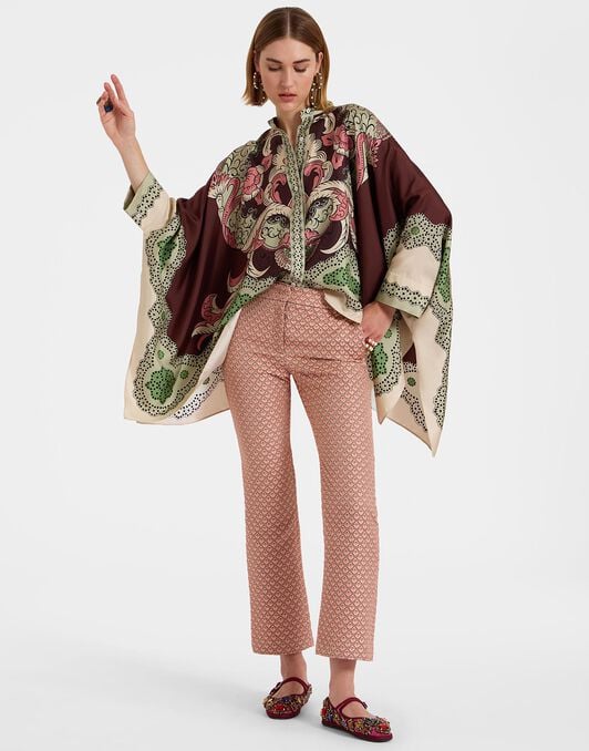Foulard Shirt La DoubleJ: Portal Placée Brown SHI0167LAC008
