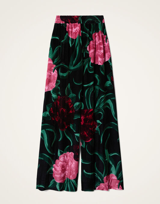 Palazzo Pants La DoubleJ: Peony Black TRO0003VEL006