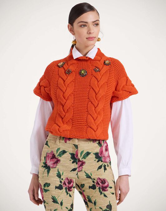 Portrait Top La DoubleJ: Solid Rust PUL0204KNI120