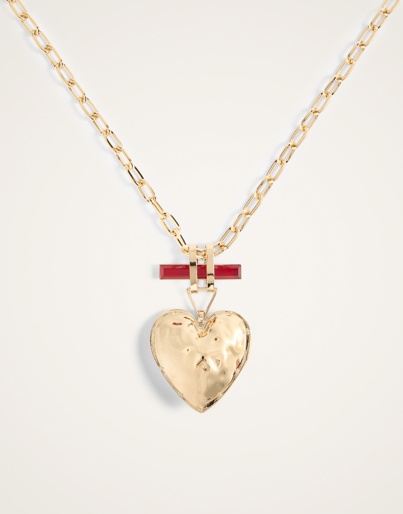 Love Necklace La DoubleJ: 24k Gold Plate & Carnelian Love Necklace La DoubleJ: 24k Gold Plate & Carnelian NEC0029BRA003