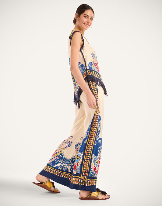 Palazzo Pants La DoubleJ: Lemuria Placée Blue Palazzo Pants La DoubleJ: Lemuria Placée Blue TRO0026SIL006