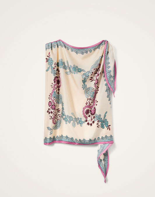 Full-On Foulard La DoubleJ: Wispy Placée Ivory Full-On Foulard La DoubleJ: Wispy Placée Ivory SCA0096SIL029