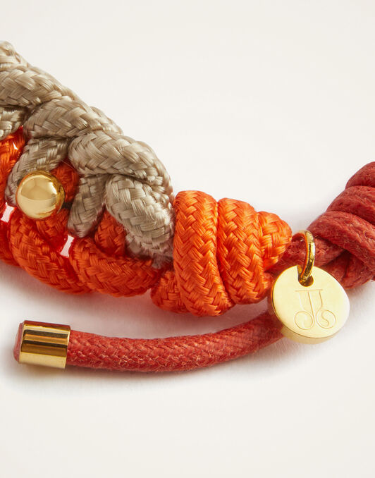 Better Together Bracelet La DoubleJ: Bicolor Orange & Ivory Better Together Bracelet La DoubleJ: Bicolor Orange & Ivory BAC0011ROP001