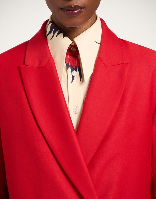 Jagger Jacket La DoubleJ: Solid Red Jagger Jacket La DoubleJ: Solid Red JAC0148WOL035
