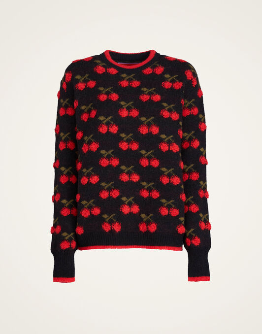 Cherry Sweater La DoubleJ: Black / Red Cherry Sweater La DoubleJ: Black / Red PUL0103KNI092