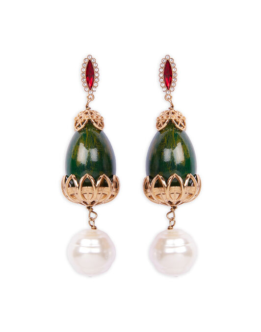 Medici Earrings La DoubleJ: Solid Green Medici Earrings LaDoubleJ: Solid Green EAR0006BRA001