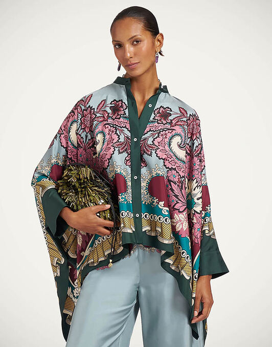 Foulard Shirt La DoubleJ: Symposium Placée Light Blue Foulard Shirt La DoubleJ: Symposium Placée Light Blue SHI0059SIL006