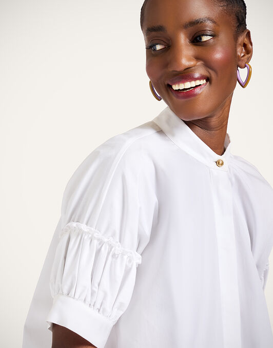 Grace Shirt La DoubleJ: Solid White SHI0123COT064