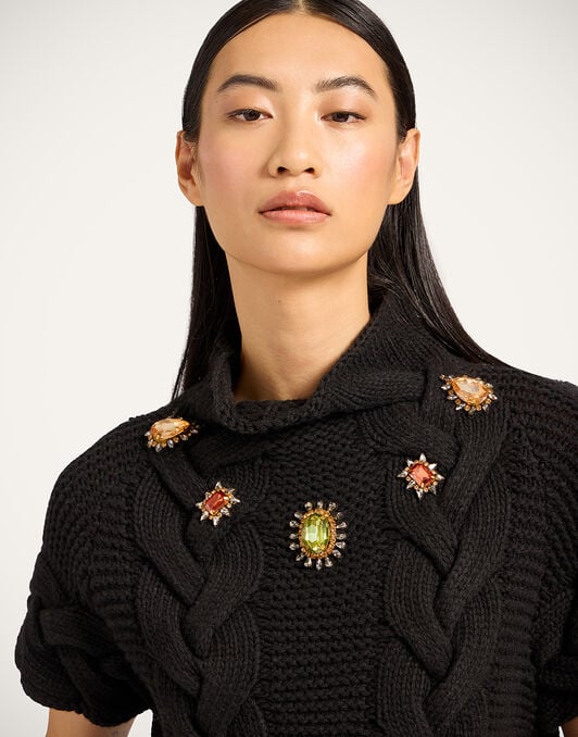 Portrait Top La DoubleJ: Solid Black PUL0204KNI120