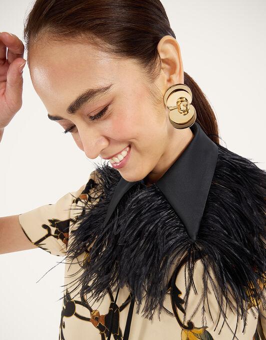 La Scala Collar La DoubleJ: Solid Black La Scala Collar La DoubleJ: Solid Black SCA0101DUC002