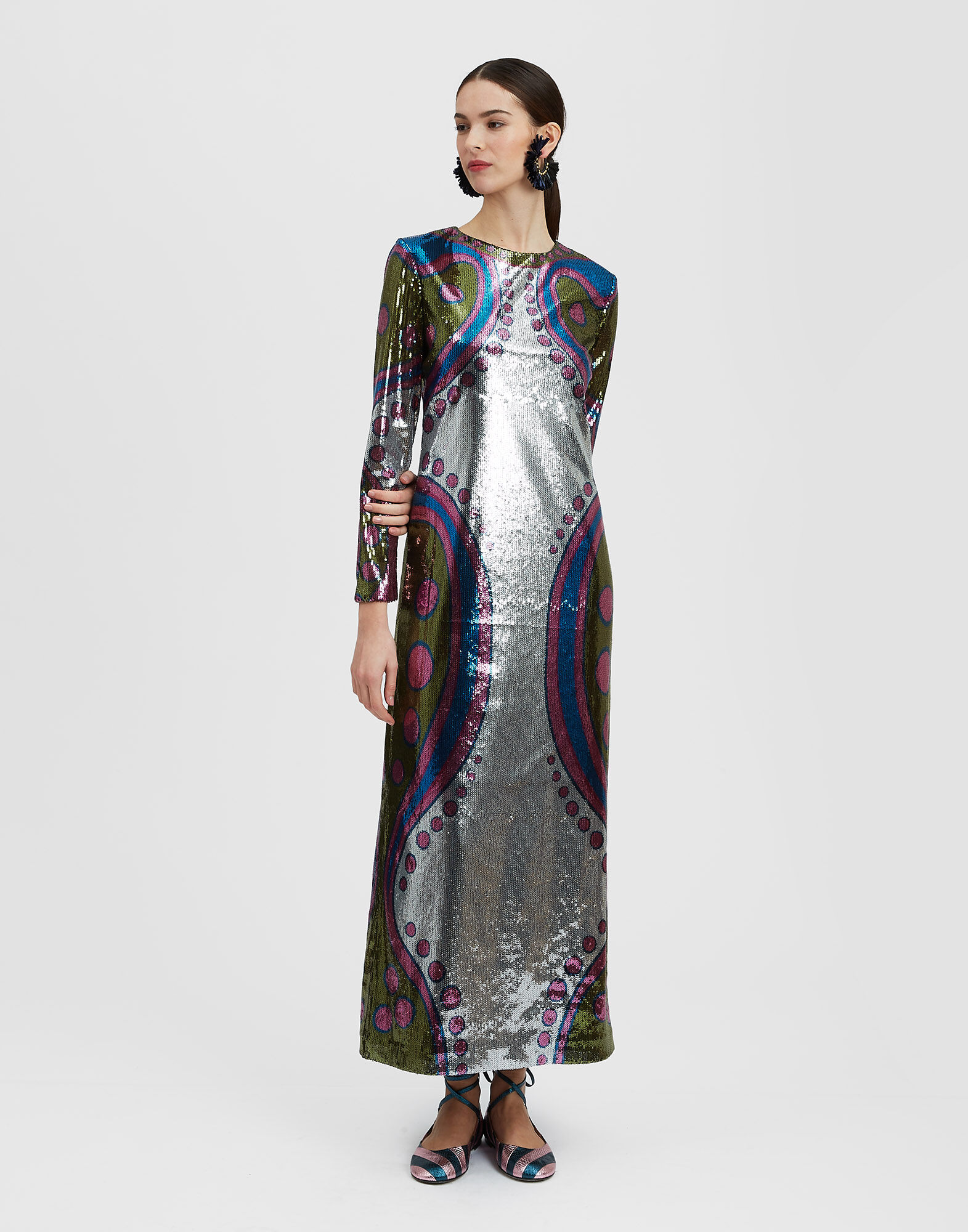 Supreme Swing Dress La DoubleJ: Spritz Placée Silver Supreme Swing Dress La DoubleJ: Spritz Placée Silver DRE0445PAI004