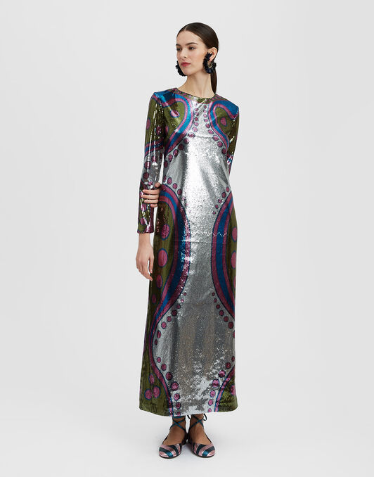 Supreme Swing Dress La DoubleJ: Spritz Placée Silver Supreme Swing Dress La DoubleJ: Spritz Placée Silver DRE0445PAI004