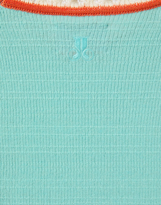 Picket Crew Neck La DoubleJ: Solid Teal Picket Crew Neck La DoubleJ: Solid Teal PUL0308KNI171