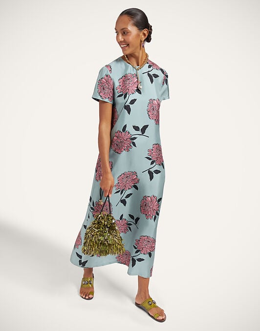 Swing Dress La DoubleJ: Feria Light Blue Swing Dress La DoubleJ: Feria Light Blue DRE0001SIL001
