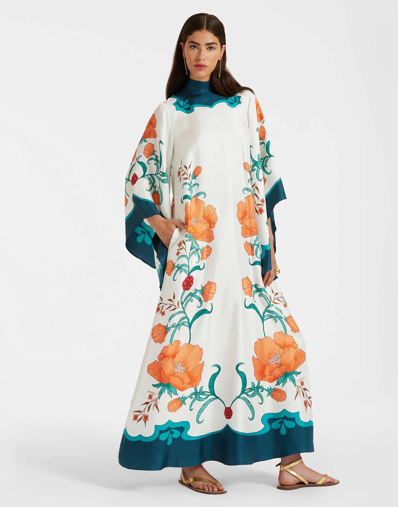Magnifico Dress La DoubleJ: Morpheus Placée Orange DRE0788SIL001