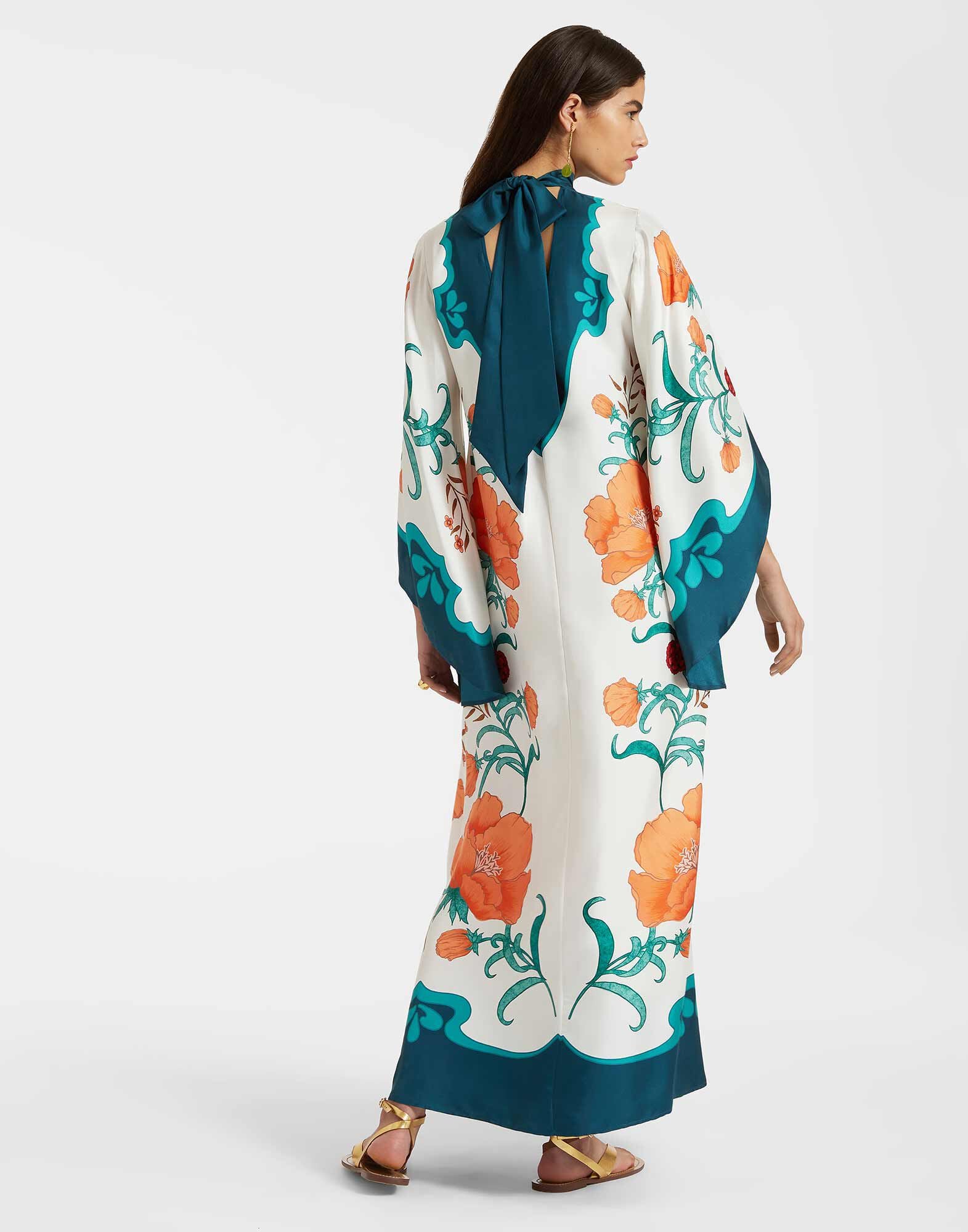 Magnifico Dress La DoubleJ: Morpheus Placée Orange DRE0788SIL001