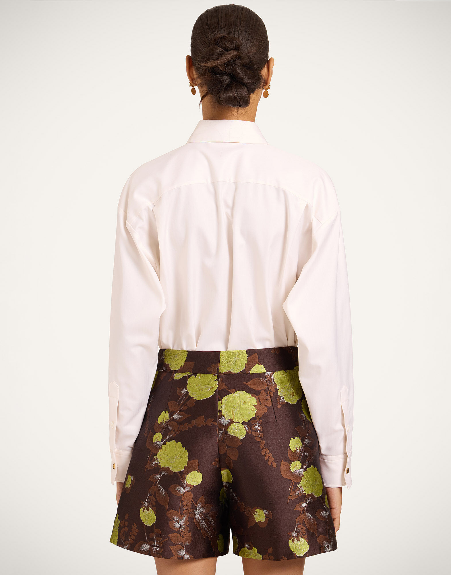 Long Sleeves Club Shirt La DoubleJ: Solid Ecru SHI0180COT100
