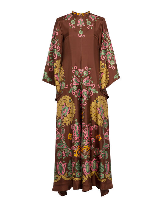 Magnifico Dress La DoubleJ: Folky Hearts Chocolate Placée Magnifico Dress La DoubleJ: Folky Hearts Chocolate Placée DRE0232SIL006