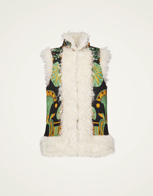 Sleeveless Folk Jacket La DoubleJ: The Nile Placée Black Sleeveless Folk Jacket La DoubleJ: The Nile Placée Black JAC0046FAI001