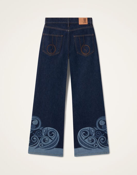 The Cropped Flare Jean La DoubleJ: Kells Placée Indigo The Cropped Flare Jean La DoubleJ: Kells Placée Indigo TRO0202DEN015