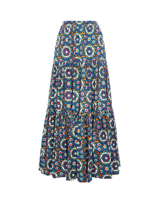 Big Skirt La DoubleJ: Kaleidoscope Bluette Big Skirt LaDoubleJ: Kaleidoscope Bluette SKI0001COT020