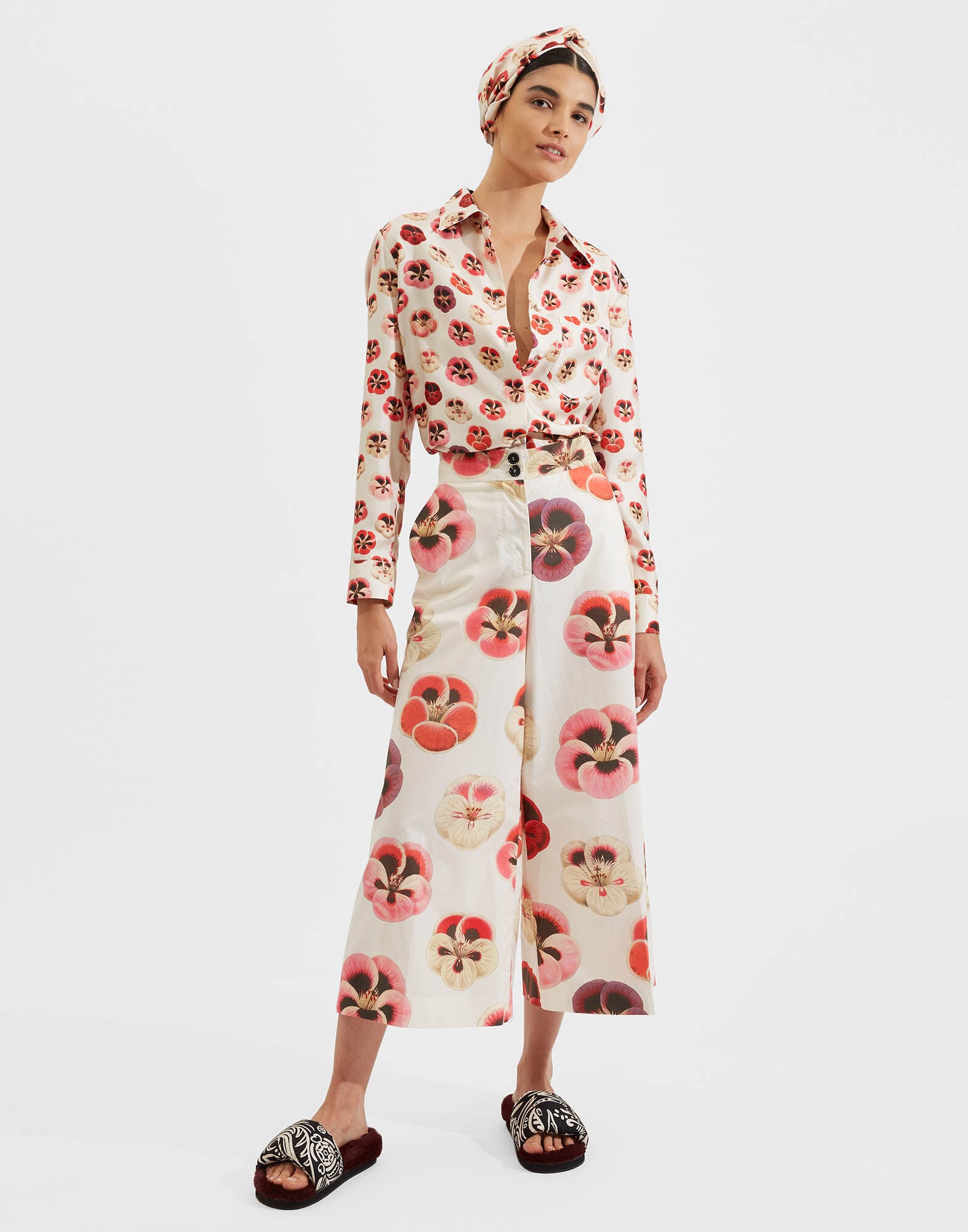 Boy Shirt La DoubleJ: Micro Pansy SHI0040SIL006