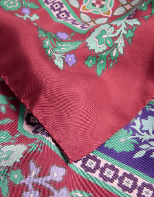 Foulard 90 La DoubleJ: Regalia Placée Red Foulard 90 La DoubleJ: Regalia Placée Red SCA0067SIL006