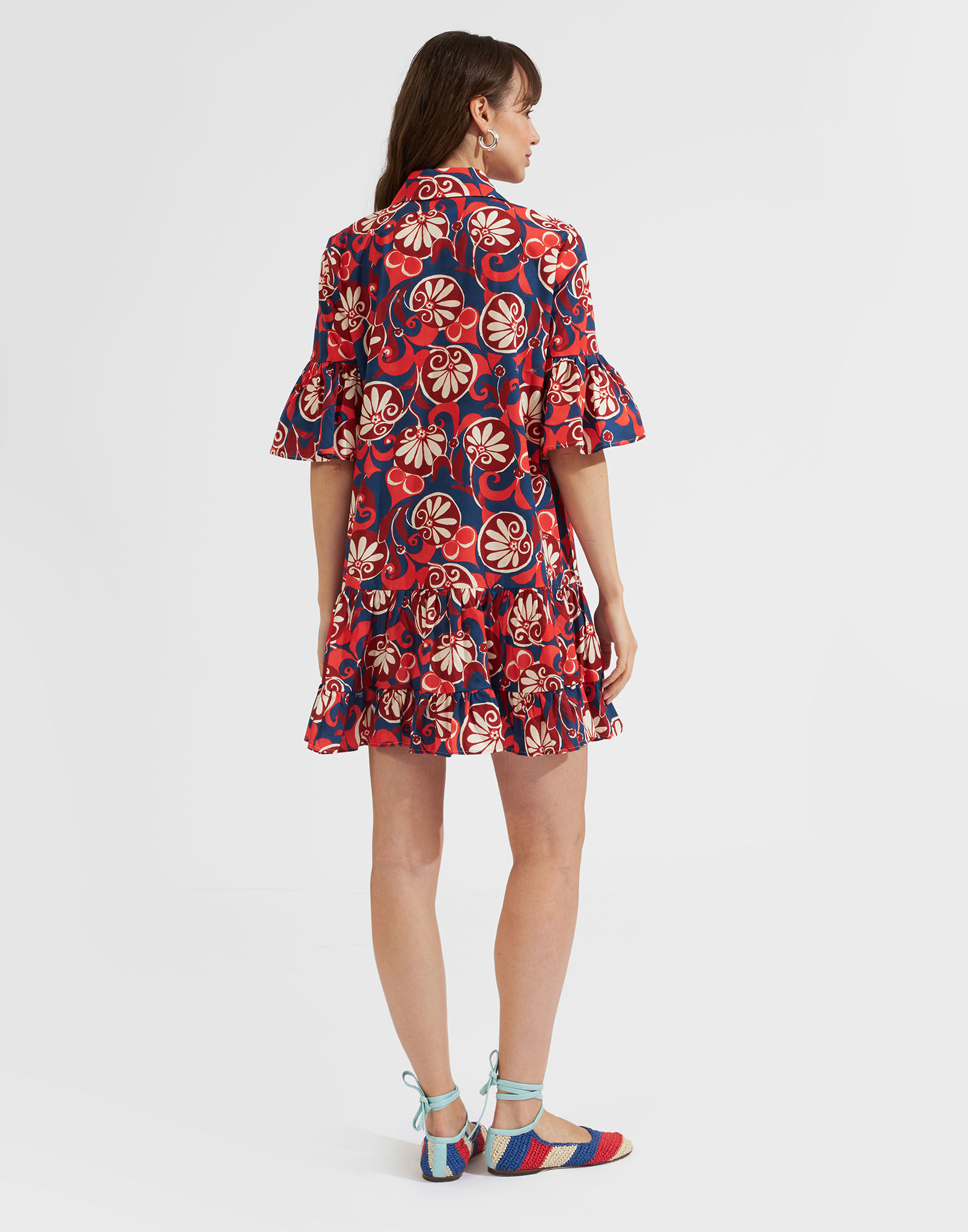 Choux Dress La DoubleJ: Moonflower Navy DRE0754COT043