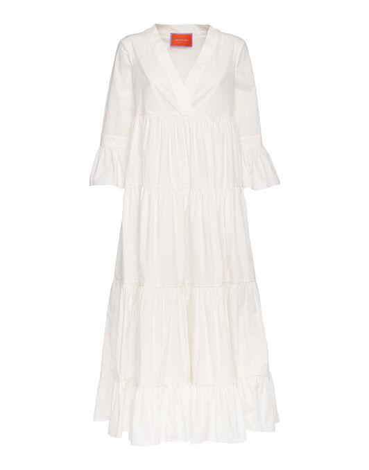 Jennifer Jane Dress La DoubleJ: Solid White Smoke DRE0114COT001