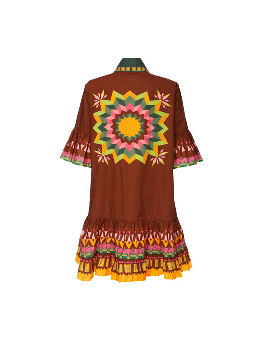 Choux Dress La DoubleJ: Sunset Verde Placée Choux Dress La DoubleJ: Sunset Verde Placée DRE0205COT015