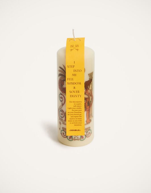 Printed Pillar Candle La DoubleJ: The Sphynx Multicolor CAN0011WAX001