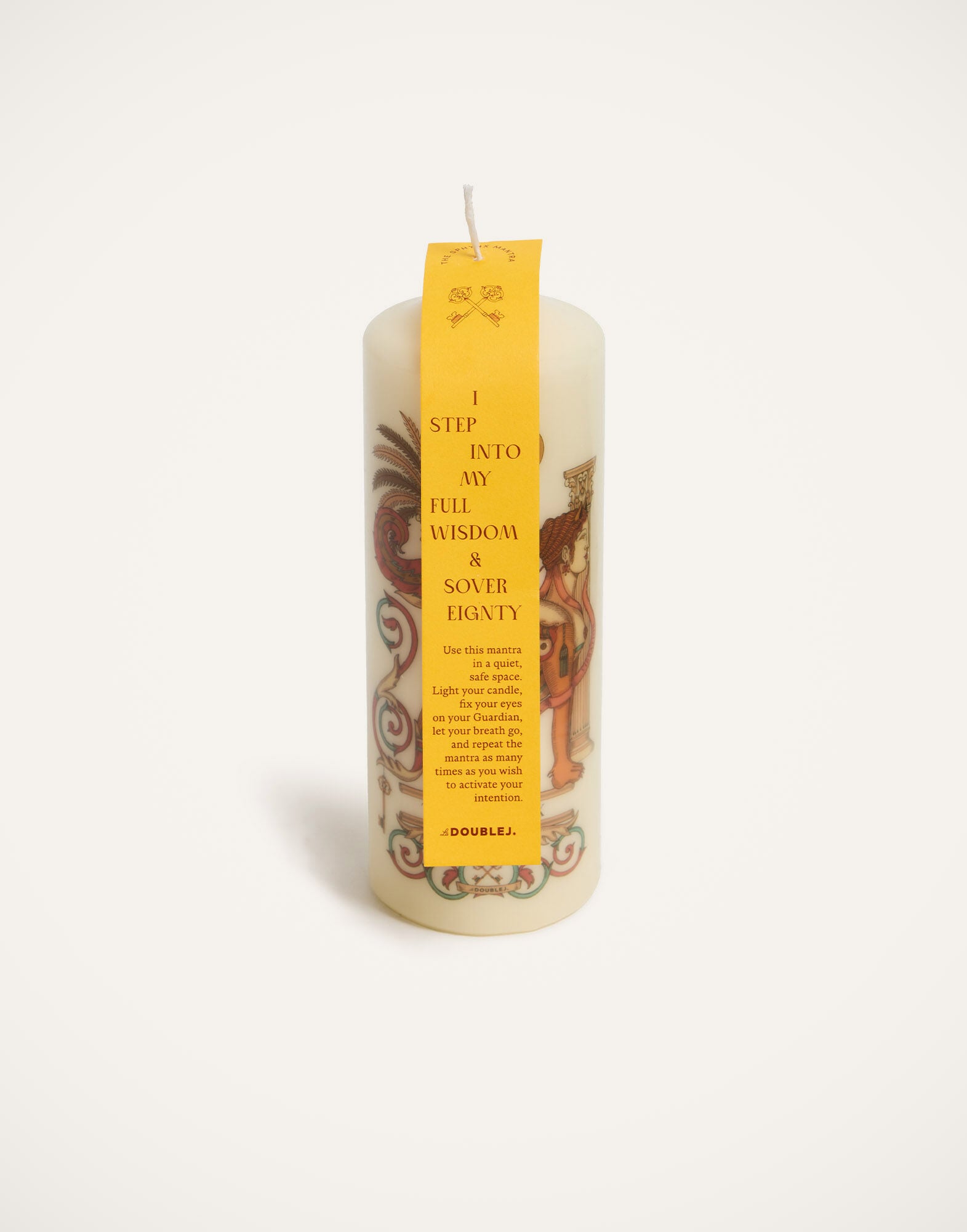 Printed Pillar Candle La DoubleJ: The Sphynx Multicolor CAN0011WAX001