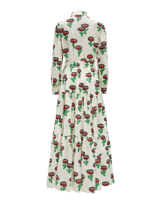 Bellini Dress La DoubleJ: Chirpy Cactus Bellini Dress LaDoubleJ: Chirpy Cactus DRE0016COT001