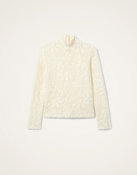 Lacey Turtleneck La DoubleJ: Solid Off White Lacey Turtleneck La DoubleJ: Solid Off White TOP0171LAC003