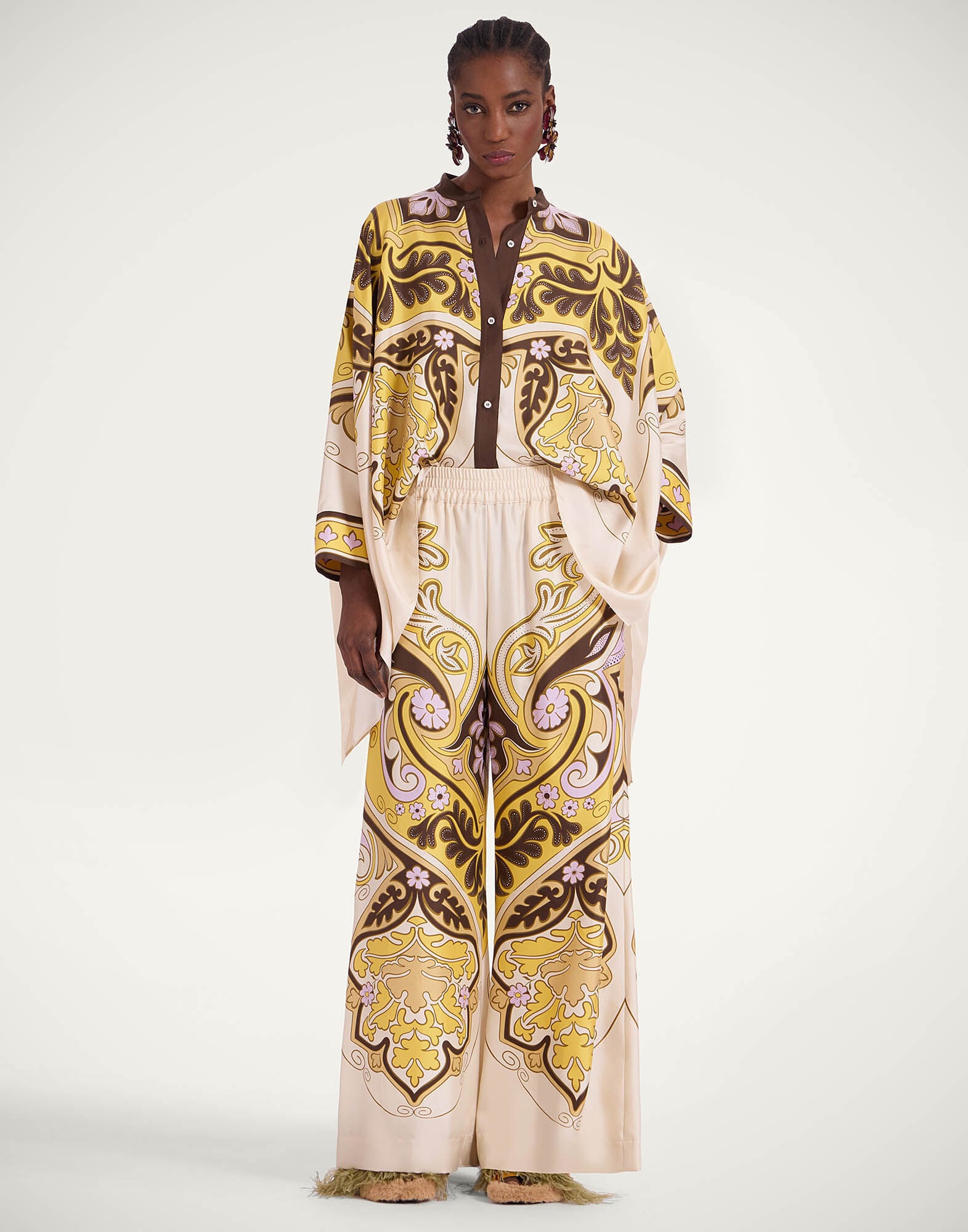 Palazzo Pants La DoubleJ: Spells Placée Yellow Palazzo Pants La DoubleJ: Spells Placée Yellow TRO0026SIL006