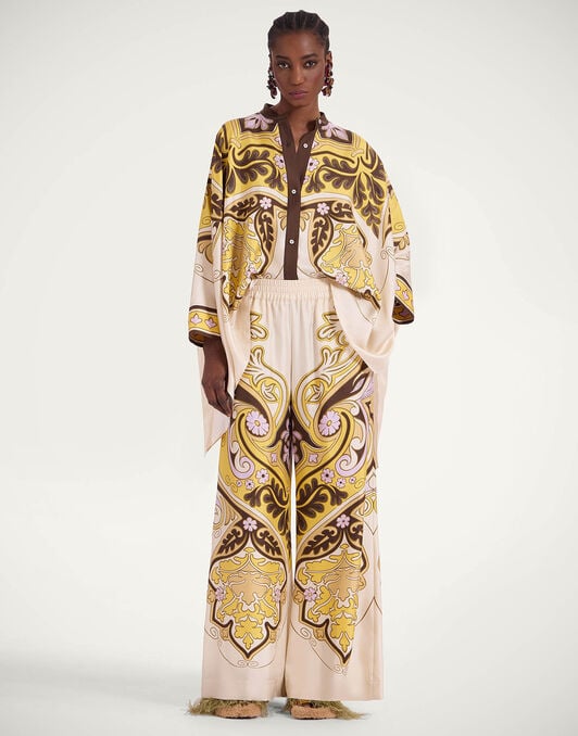 Palazzo Pants La DoubleJ: Spells Placée Yellow Palazzo Pants La DoubleJ: Spells Placée Yellow TRO0026SIL006
