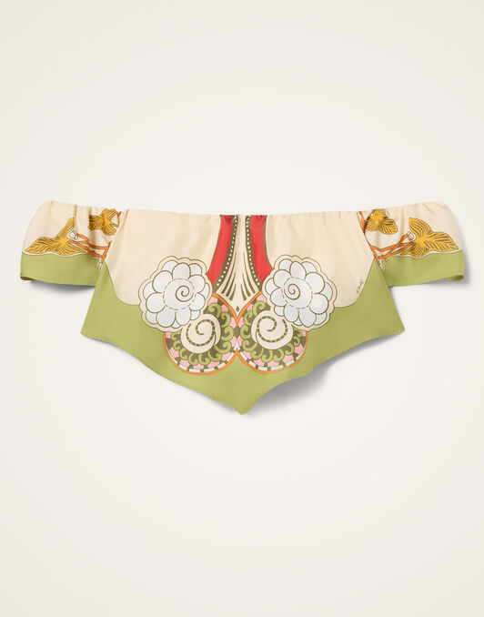 Sand Dollar Top La DoubleJ: Ambrosia Placée Green TOP0211COT091