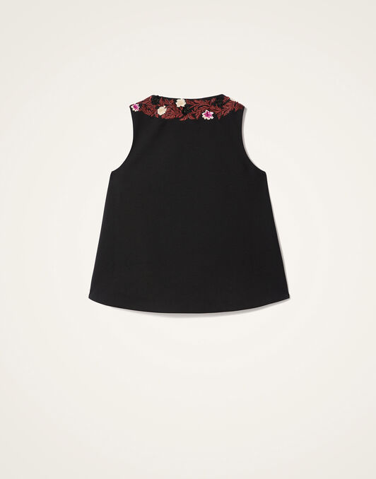 V-Neck Scala Top La DoubleJ: Solid Black V-Neck Scala Top La DoubleJ: Solid Black TOP0181JER071