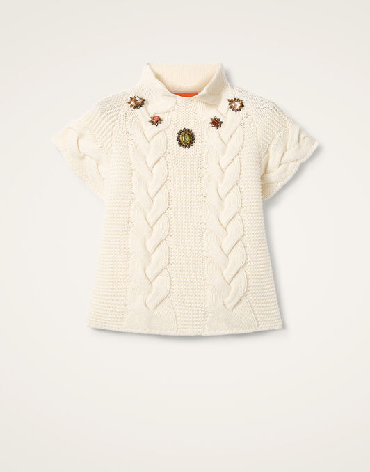 Portrait Top La DoubleJ: Solid Ivory PUL0204KNI120