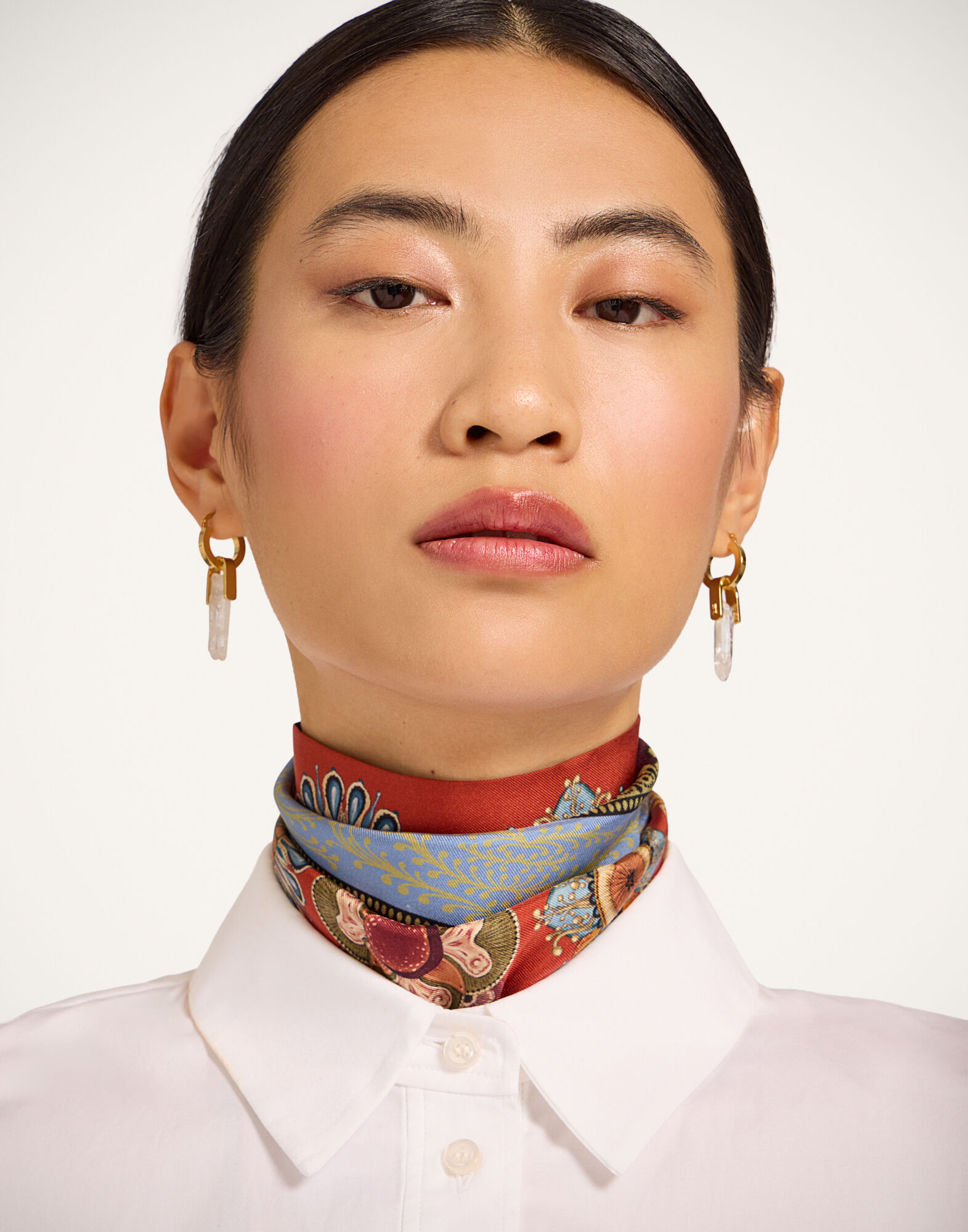 Skinny Scarf La DoubleJ: Nucleus Placée Rust SCA0075SIL006