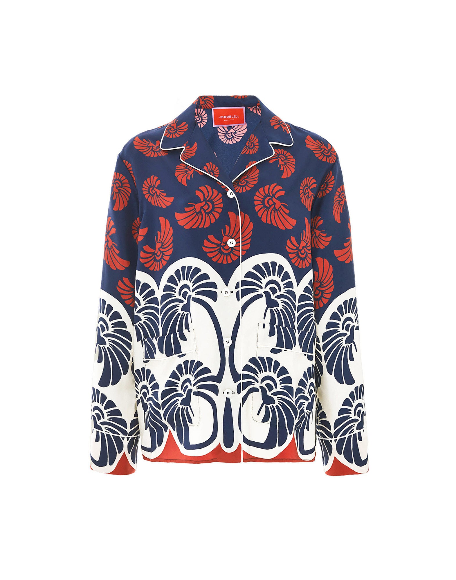 Hammock Shirt La DoubleJ: Palmetto Placée Hammock Shirt La DoubleJ: Palmetto Placée SHI0077SIL001