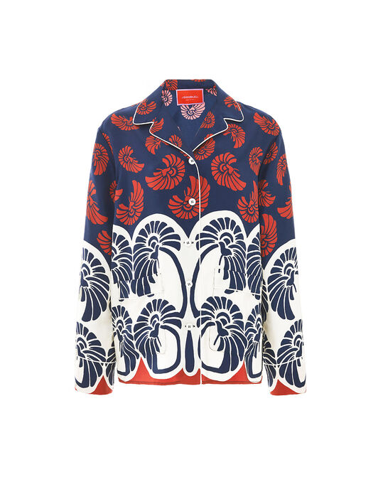 Hammock Shirt La DoubleJ: Palmetto Placée Hammock Shirt La DoubleJ: Palmetto Placée SHI0077SIL001