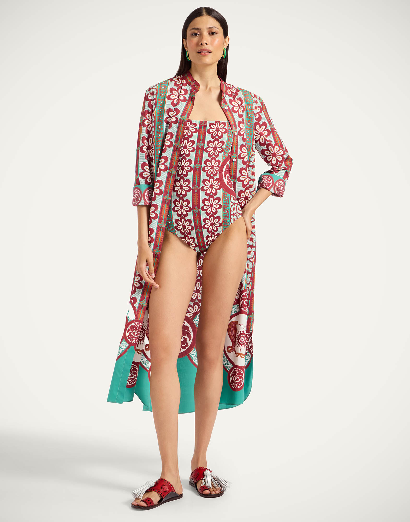 Elle Swimsuit La DoubleJ: Pagoda Placée Rust Elle Swimsuit La DoubleJ: Pagoda Placée Rust SWI0055LYC006