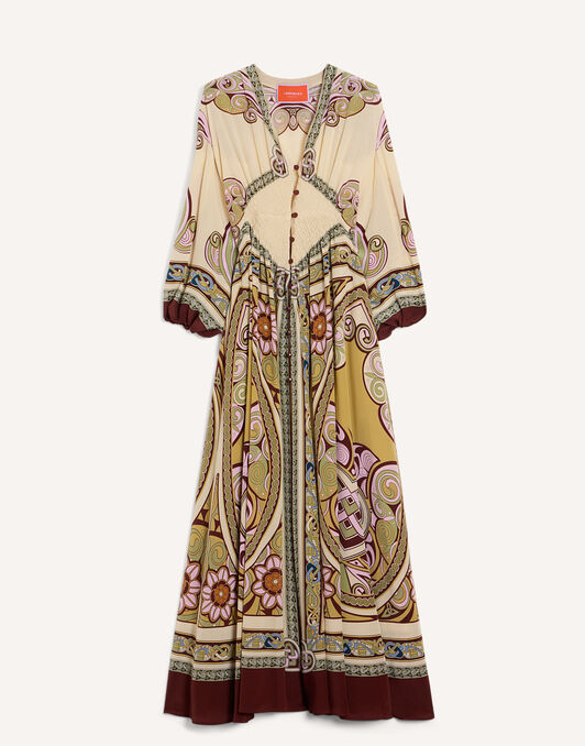 Long Camerino Dress La DoubleJ: Kells Placée Light Green DRE0720CRE010